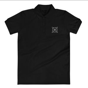 Runic Protection Symbol Embroidered Unisex Polo Shirt